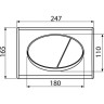 Инсталляция ALCAPLAST AM101/1120-3:1 RU M71-0001 с хром кнопкой AM101/1120-3.1 RU M71-0001