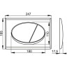 Набор инсталляции для унитаза 4 в 1 ALCAPLAST AM101/1120+M70+M91 с белой кнопкой AM101/1120-4-1 RU M678-0001